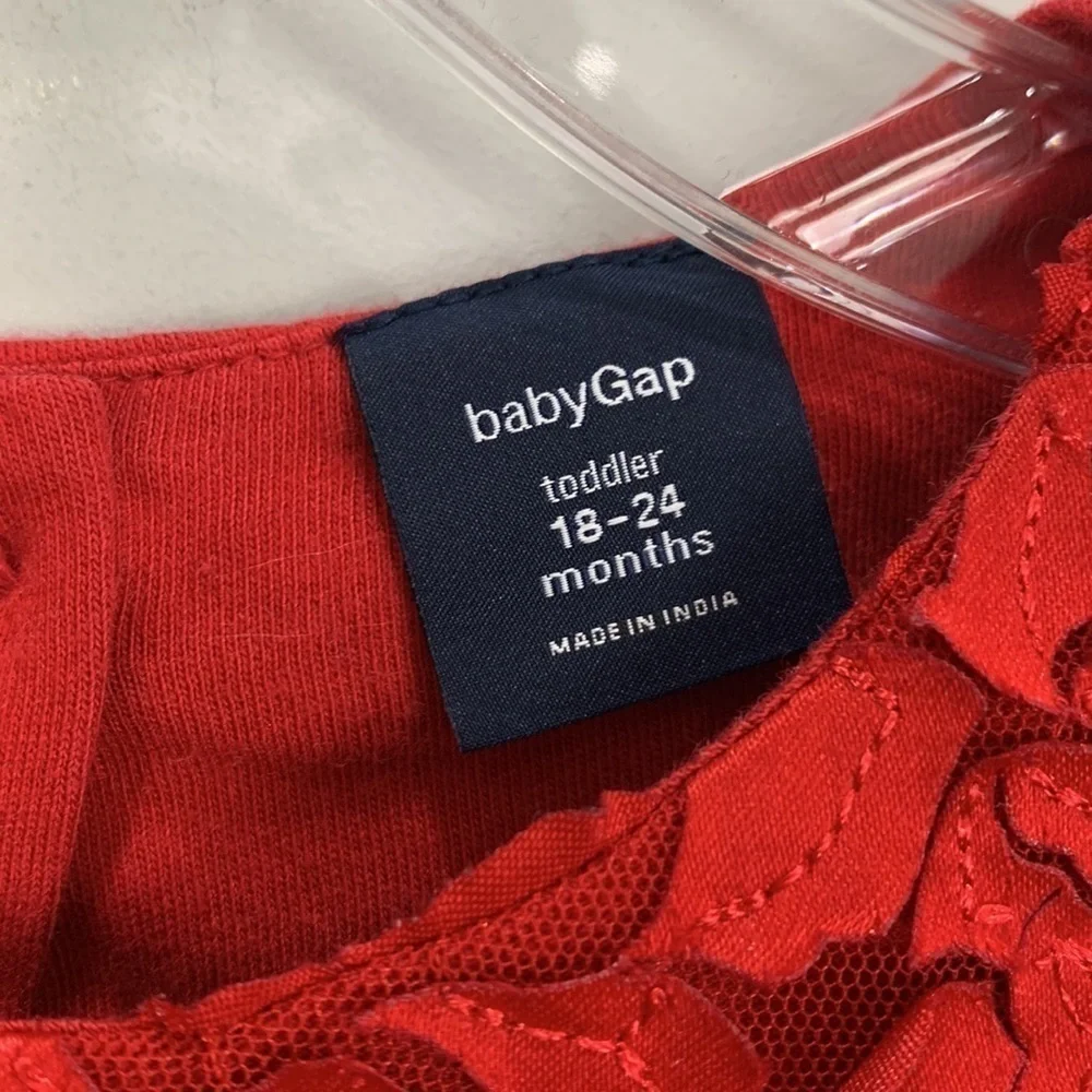 Baby Gap Red Soft Cotton Dress